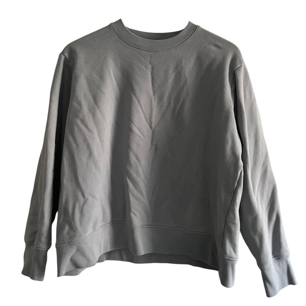 MUJI crew pull over sweatshirt lavender/ light purple size med